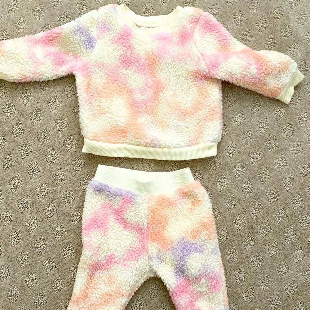 Tie Dye Sherpa Set 6-9 months